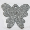 Iron Jewelry finding Pendant Lead-free, Butterfly 17x18mm Hole:1mm, Sold by Bag