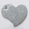 Iron Jewelry finding Pendant Lead-free, Heart 19x18mm Hole:1mm, Sold by Bag
