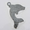 Iron Jewelry finding Pendant Lead-free, Fish 15x22mm Hole:2mm, Sold by Bag