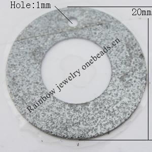 Iron Jewelry finding Pendant Lead-free, Donut 20mm Hole:1mm, Sold by Bag