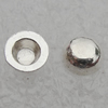 Bead Lead-free  Zinc Alloy Jewelry Findings,6x6x2.5mm, Hole:3mm Sold by Bag