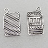 Pendant Lead-free  Zinc Alloy Jewelry Findings, 23x12mm, Hole:1.2mm Sold by Bag