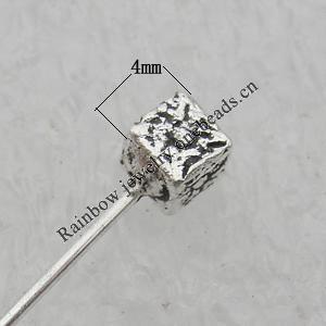 Bead Lead-free  Zinc Alloy Jewelry Findings, 52x4mm, Sold by Bag