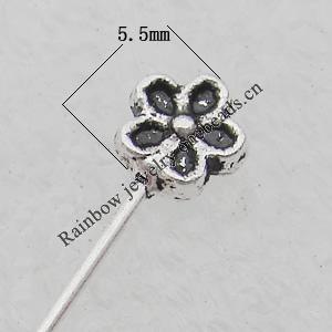 Bead Lead-free  Zinc Alloy Jewelry Findings, 54x5.5mm, Sold by Bag