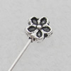 Bead Lead-free  Zinc Alloy Jewelry Findings, 54x5.5mm, Sold by Bag