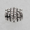 Bead Lead-free Zinc Alloy Jewelry Findings, 7x6mm Hole:1mm Sold by Bag