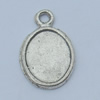 Pendant Lead-free Zinc Alloy Jewelry Findings, 15x10mm Hole:1.5mm Sold by Bag