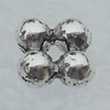 Spacer Lead-free Zinc Alloy Jewelry Findings, 5mm Hole:1mm Sold by Bag