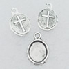 Pendant Lead-free Zinc Alloy Jewelry Findings, 15x10mm Hole:1mm Sold by Bag