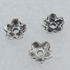 Bead Caps Lead-free Zinc Alloy Jewelry Findings, 7mm Hole:1mm Sold by Bag