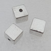 Bead Lead-free Zinc Alloy Jewelry Findings, 6x6mm Hole:1mm Sold by Bag