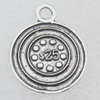 Pendant Lead-free Zinc Alloy Jewelry Findings, 14x18mm Hole:1.5mm Sold by Bag