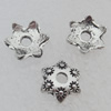 Bead Caps Lead-free Zinc Alloy Jewelry Findings, 10mm Hole:2mm Sold by Bag