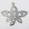 Iron Jewelry finding Pendant Lead-free, 36x26mm Hole:1mm, Sold by Bag