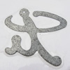 Iron Jewelry finding Pendant Lead-free, 36mm Hole:1mm, Sold by Bag