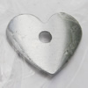 Iron Jewelry finding Pendant Lead-free, Heart 11x13x1mm Hole:1.5mm, Sold by Bag