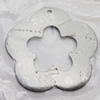 Iron Jewelry finding Pendant Lead-free, Flower 31x32x1mm Hole:1mm, Sold by Bag