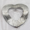 Iron Jewelry finding Pendant Lead-free, Heart 26x27x2mm, Sold by Bag