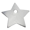 Iron Jewelry finding Pendant Lead-free, Star 26x28x1mm, Sold by Bag