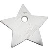 Iron Jewelry finding Pendant Lead-free, Star 26x28x1mm, Sold by Bag