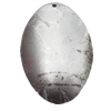 Iron Jewelry finding Pendant Lead-free, Oval 52x35x3mm Hole:1.5mm, Sold by Bag