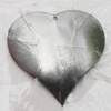 Iron Jewelry finding Pendant Lead-free, Heart 38x39x2mm Hole:1mm, Sold by Bag