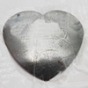 Iron Jewelry finding Pendant Lead-free, Heart 39x43x3mm Hole:0.5mm, Sold by Bag