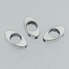 Bead Lead-free Zinc Alloy Jewelry Findings, 10x6mm Hole:Big:3.5mm Small:0.5mm Sold by Bag