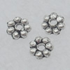 Spacer Lead-free Zinc Alloy Jewelry Findings, 5mm Hole:1mm Sold by Bag