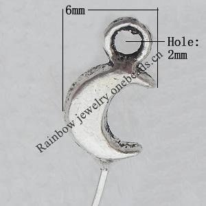Pendant Lead-free Zinc Alloy Jewelry Findings, 61x6mm Hole:2mm Sold by Bag