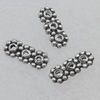 Spacer Lead-free Zinc Alloy Jewelry Findings, 10x4mm Hole:0.5mm Sold by Bag