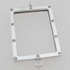 Pendant Lead-free Zinc Alloy Jewelry Findings, 58x37mm Hole:3mm Sold by Bag
