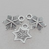 Pendant Lead-free Zinc Alloy Jewelry Findings, 13x11mm Hole:1.5mm Sold by Bag