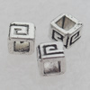 Bead Lead-free Zinc Alloy Jewelry Findings, 4.5x4mm Hole:2.5mm Sold by Bag
