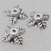 Bead Caps Lead-free Zinc Alloy Jewelry Findings, 6mm Hole:0.5mm Sold by Bag
