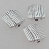Bead Lead-free Zinc Alloy Jewelry Findings, 8x9mm Hole:1mm Sold by Bag