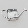 Bead Lead-free Zinc Alloy Jewelry Findings, Pot 14x27mm Sold by Bag