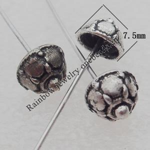 Bead Lead-free Zinc Alloy Jewelry Findings, 51x7.5mm Sold by Bag