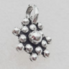 Pendant Lead-free Zinc Alloy Jewelry Findings, 15x11mm Hole:3mm Sold by Bag