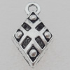 Pendant Lead-free Zinc Alloy Jewelry Findings, 21x13mm Hole:2.5mm Sold by Bag