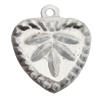 Iron Jewelry finding Pendant Lead-free, Heart 10mm, Sold by Bag