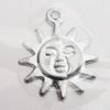 Iron Jewelry finding Pendant Lead-free, Sun 14mm, Sold by Bag