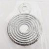 Iron Jewelry finding Pendant Lead-free, Round 8mm, Sold by Bag