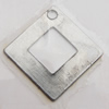 Iron Jewelry finding Pendant Lead-free, Hollow Diamond 11mm, Sold by Bag
