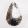 Iron Jewelry finding Pendant Lead-free, Teardrop 13x7mm, Sold by Bag