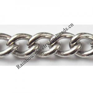 Iron Jewelry Chain, Lead-free Link's size 9x7.2mm, Sold by Group