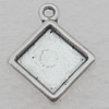 Pendant Lead-free Zinc Alloy Jewelry Findings, 16x13mm Hole:1mm Sold by Bag