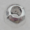 Bead Lead-free Zinc Alloy Jewelry Findings, 4x5mm Hole:2mm Sold by Bag