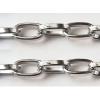 Iron Jewelry Chain, Lead-free Link's size 11x6.2mm, Sold by Group