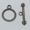 Clasp, Zinc alloy Jewelry Findings,  Lead-Free, Ring 13x10mm Hole=2mm, Sold by KG